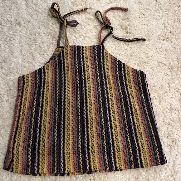 Madewell Texture and Thread Tie Shoulder Tank Top - Picture 6 of 6